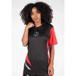 Gorilla Wear Camiseta Hornell Negra - Roja -Deporte Total Shop camiseta hornell negra roja 2
