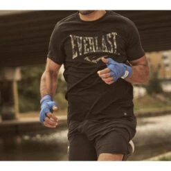 Camiseta Manga Corta EVERLAST Randall Negra -Deporte Total Shop camiseta manga corta everlast randall negra 3