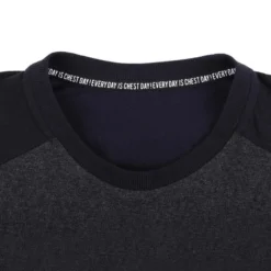 Camiseta Manga Corta Hombre Musculación Domyos Chest Day Negra -Deporte Total Shop camiseta manga corta hombre musculacion domyos chest day negra 3