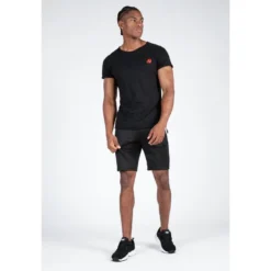 Camiseta Musculación Manga Corta Algodón Hombre GORILLA WEAR York Negro -Deporte Total Shop camiseta musculacion manga corta algodon hombre gorilla wear york negro 2