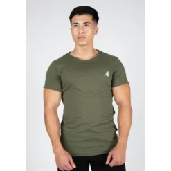 Camiseta Musculación Manga Corta Algodón Hombre GORILLA WEAR York Negro -Deporte Total Shop camiseta musculacion manga corta algodon hombre gorilla wear york verde