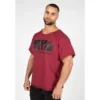Camiseta Musculación Manga Corta Hombre GORILLA WEAR Classic Work Out Rojo