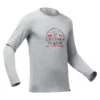 Quechua Camiseta NH100 ML Hombre - Gris Claro