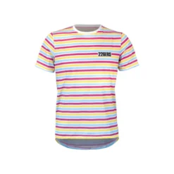 CAMISETA RUNNING MANGA CORTA- HYDRAZERO STRIPES WHITE TALLA L