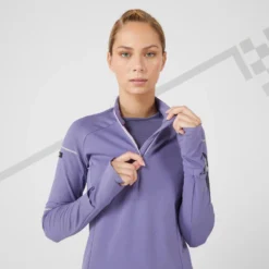 Camiseta Running Térmica Mujer Kiprun Warm Light Morada -Deporte Total Shop camiseta running termica mujer kiprun warm light morada 4