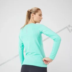 Camiseta Running Térmica Transpirable Mujer Kiprun Skincare Turquesa -Deporte Total Shop camiseta running termica transpirable mujer kiprun skincare turquesa 2
