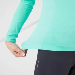 Camiseta Running Térmica Transpirable Mujer Kiprun Skincare Turquesa -Deporte Total Shop camiseta running termica transpirable mujer kiprun skincare turquesa 3