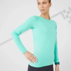 Camiseta Running Térmica Transpirable Mujer Kiprun Skincare Turquesa -Deporte Total Shop camiseta running termica transpirable mujer kiprun skincare turquesa 4