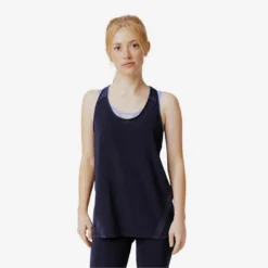 Kalenji Camiseta Sin Mangas Running Light Mujer Azul Oscuro Ligera -Deporte Total Shop camiseta sin mangas running light mujer azul oscuro ligera 2