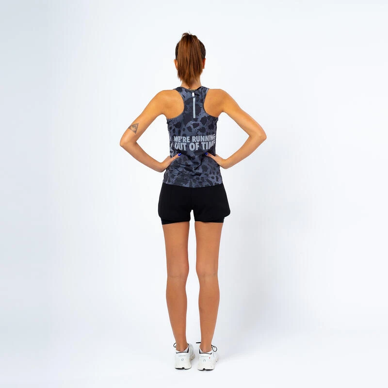 Camiseta Sin Mangas Running Poliéster Reciclado Mujer TRR Animal Print 2 Camiseta Sin Mangas Running Poliéster Reciclado Mujer TRR Animal Print - Imagen 2