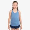 Camiseta Sin Mangas Running Sin Costuras Niña - KIPRUN CARE Azul