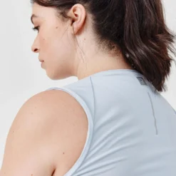 Kalenji Camiseta Sin Mangas Transpirable Running Mujer Dry Gris -Deporte Total Shop camiseta sin mangas transpirable running mujer dry gris 2