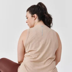 Kalenji Camiseta Sin Mangas Transpirable Running Mujer - Soft Beige -Deporte Total Shop camiseta sin mangas transpirable running mujer soft beige 2