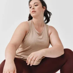 Kalenji Camiseta Sin Mangas Transpirable Running Mujer - Soft Beige -Deporte Total Shop camiseta sin mangas transpirable running mujer soft beige 3