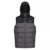 Regatta Chaleco Forro Polar Nevado Sin Mangas Para Hombre Negro, Gris Oscuro