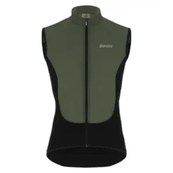Santini Chaleco Trail Antiviento Hombre Verde Militar