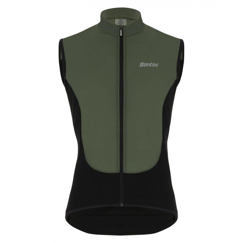 Santini Chaleco Trail Antiviento Hombre Verde Militar 1 Santini Chaleco Trail Antiviento Hombre Verde Militar
