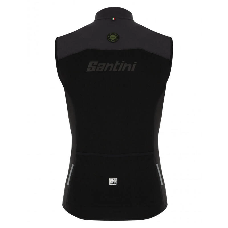 Santini Chaleco Trail Ciclismo Antiviento Hombre B’Twin Negro 2 Santini Chaleco Trail Ciclismo Antiviento Hombre B’Twin Negro - Imagen 2
