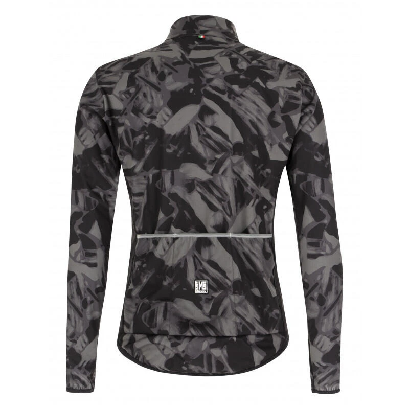 Santini Chaqueta Ciclismo Gravel Antiviento Hombre Gris 2 Santini Chaqueta Ciclismo Gravel Antiviento Hombre Gris - Imagen 2