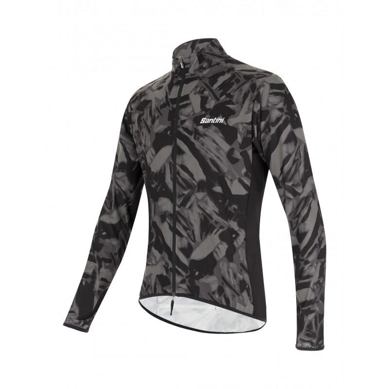 Santini Chaqueta Ciclismo Gravel Antiviento Hombre Gris 3 Santini Chaqueta Ciclismo Gravel Antiviento Hombre Gris - Imagen 3