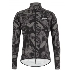 Santini Chaqueta Ciclismo Gravel Antiviento Hombre Gris