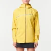 Chaqueta Cortavientos Trail Running Impermeable Mujer Amarillo