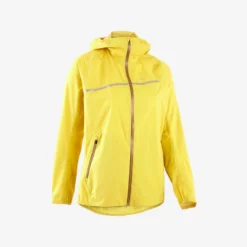 Chaqueta Cortavientos Trail Running Impermeable Mujer Amarillo -Deporte Total Shop chaqueta cortavientos trail running impermeable mujer amarillo 3