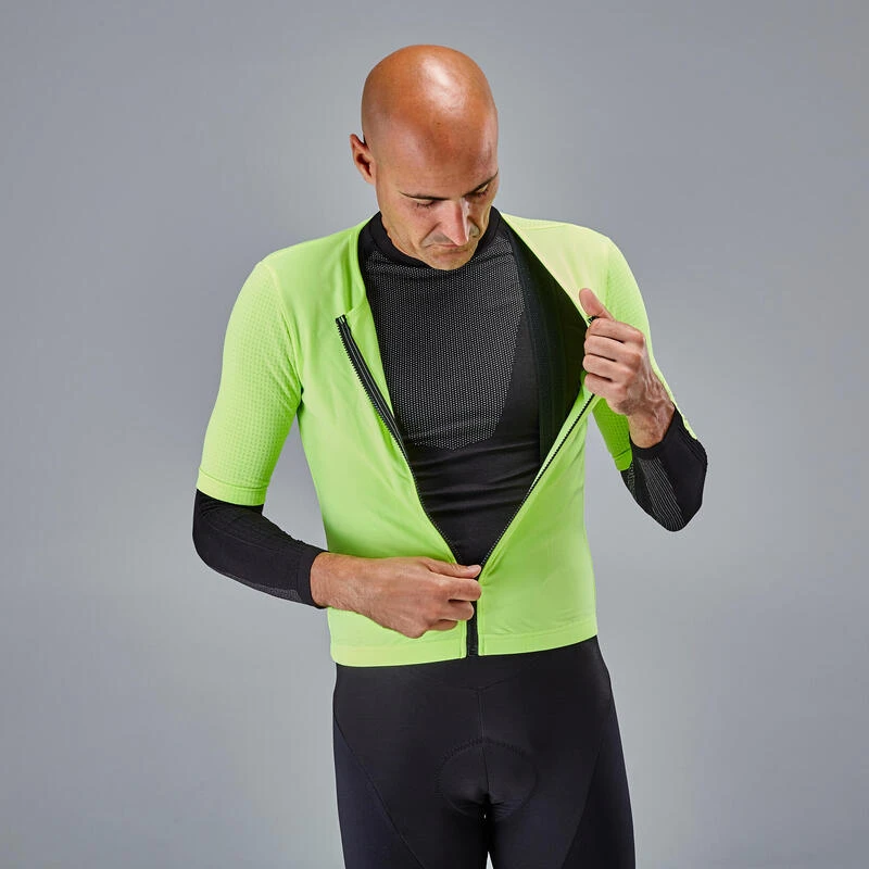 CHAQUETA DE CICLISMO INVIERNO HOMBRE TIEMPO MUY FRÍO VAN RYSEL RCR XTREM AMARILL 2 CHAQUETA DE CICLISMO INVIERNO HOMBRE TIEMPO MUY FRÍO VAN RYSEL RCR XTREM AMARILL - Imagen 2