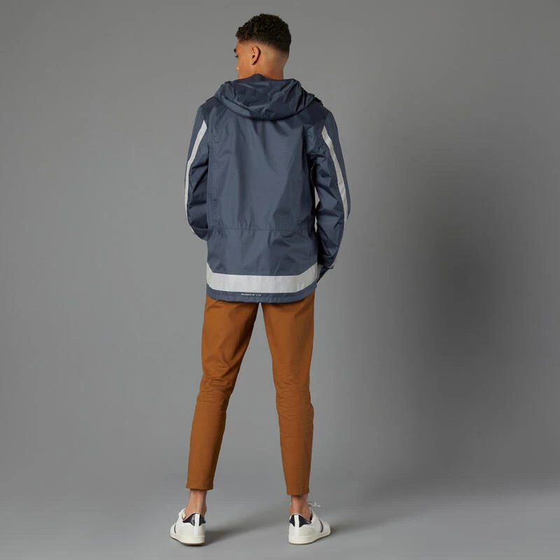 BTWIN CHAQUETA IMPERM CICLISMO URBANO 540 HOMBRE MARINO CERTIFICADA EPI VISIBILIDAD 2 BTWIN CHAQUETA IMPERM CICLISMO URBANO 540 HOMBRE MARINO CERTIFICADA EPI VISIBILIDAD - Imagen 2