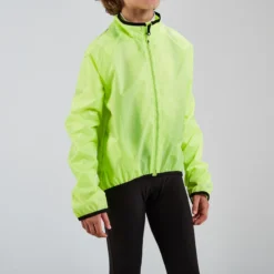 BTWIN Chaqueta Impermeable Ciclismo Niños 100 Amarillo -Deporte Total Shop chaqueta impermeable ciclismo nios 100 amarillo 2