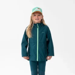 Chaqueta Impermeable De Montaña Trekking Niños 7-15 Años Quechua MH500 Violeta -Deporte Total Shop chaqueta impermeable de montaa trekking nios 7 15 aos quechua mh500 verde