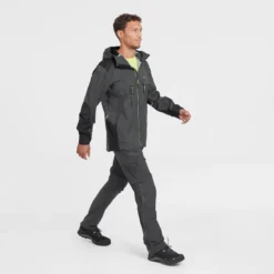 Chaqueta Impermeable De Montaña Y Trekking Hombre Quechua MH900 Negro -Deporte Total Shop chaqueta impermeable de montaa y trekking hombre quechua mh900 negro 2