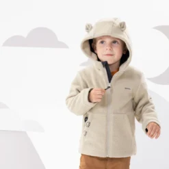 Chaqueta Polar Cálida De Montaña Y Trekking Niños 2-6 Años Quechua MH500 Beige -Deporte Total Shop chaqueta polar calida de montaa y trekking nios 2 6 aos quechua mh500 beige 3