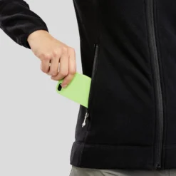 Chaqueta Polar De Montaña Y Trekking Mujer Quechua MH120 Negro -Deporte Total Shop chaqueta polar de montaa y trekking mujer quechua mh120 negro 4