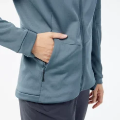 Chaqueta Polar De Montaña Y Trekking Mujer Quechua MH520 Azul -Deporte Total Shop chaqueta polar de montaa y trekking mujer quechua mh520 azul 4