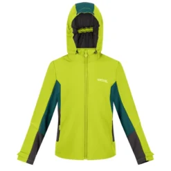 Regatta Chaqueta Softshell Acidity V Para Niños/Niñas Kiwi Llamativo, Verde Pacífico