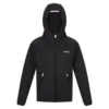 Regatta Chaqueta Softshell Maxwell Jaspeada Para Niños/Niñas Negro