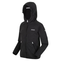 Regatta Chaqueta Softshell Maxwell Jaspeada Para Niños/Niñas Negro -Deporte Total Shop chaqueta softshell maxwell jaspeada para niosnias negro 3