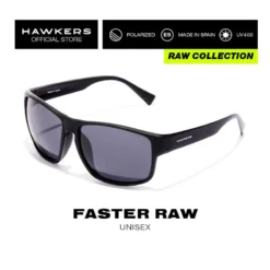 HAWKERS Gafas De Sol Para Hombre Y Mujer BLACK DARK POLARIZED - FASTER RAW -Deporte Total Shop gafas de sol para hombre y mujer black dark polarized faster raw 5