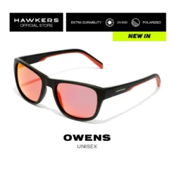 HAWKERS Gafas De Sol Para Hombre Y Mujer BLACK DARK POLARIZED - OWENS -Deporte Total Shop gafas de sol para hombre y mujer black red ruby polarized owens