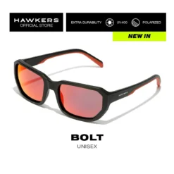 HAWKERS Gafas De Sol Para Hombre Y Mujer BLACK DARK POLARIZED - BOLT -Deporte Total Shop gafas de sol para hombre y mujer black ruby polarized bolt