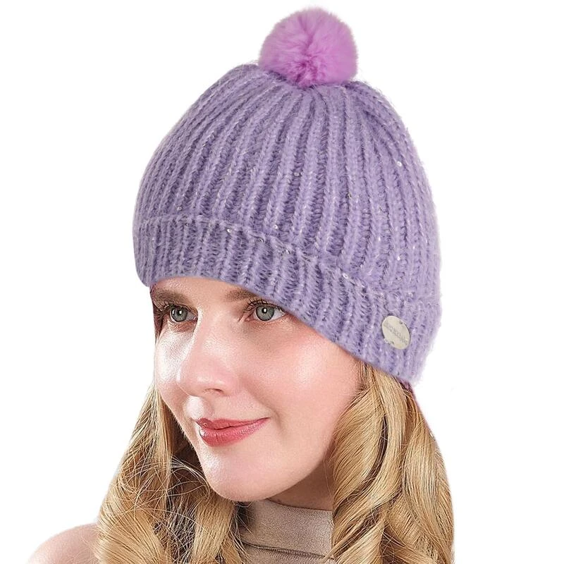 Regatta Gorro Beanie Heddie Lux Punto Para Niños/Niñas Lila Escarcha 2 Regatta Gorro Beanie Heddie Lux Punto Para Niños/Niñas Lila Escarcha - Imagen 2