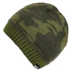 Regatta Gorro Beanie Tarley Camuflaje De Punto Para Niños/Niñas Caqui Oscuro