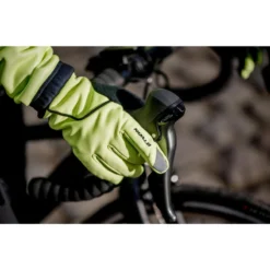 BTWIN GUANTES CICLISMO 500 INVIERNO JÚNIOR AMARILLO FLUO -Deporte Total Shop guantes ciclismo 500 invierno junior amarillo fluo 1
