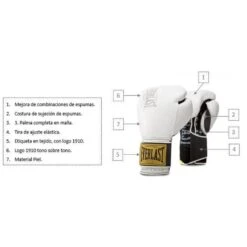 Guantes De Entrenamiento EVERLAST 1910 Classic Blanco -Deporte Total Shop guantes de entrenamiento everlast 1910 classic blanco 2