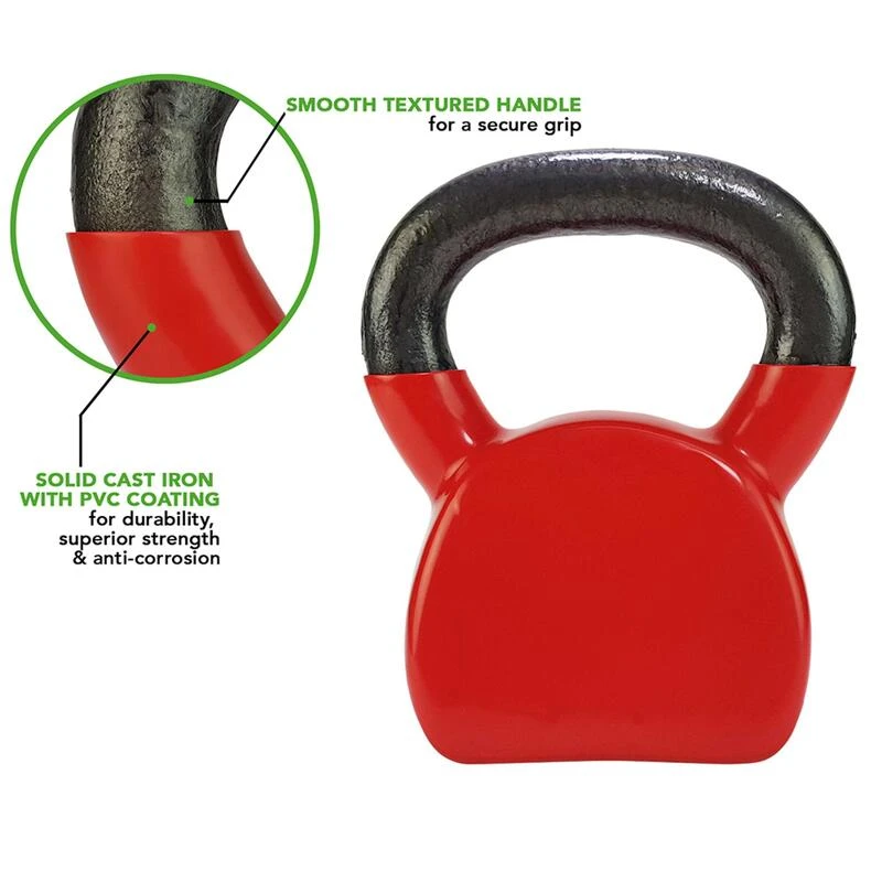 Tunturi Kettlebell De Vinilo - 10 Kg 2 Tunturi Kettlebell De Vinilo - 10 Kg - Imagen 2