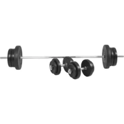 Kit De Musculación Gorilla Sports De 70Kg Discos De Plástico Y Barra De 170cm -Deporte Total Shop kit de musculacion gorilla sports de 70kg discos de plastico y barra de 170cm 4