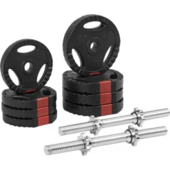 Kit Mancuernas Gorilla Sports Negro/Plateado 20 Kg -Deporte Total Shop kit mancuernas gorilla sports negroplateado 20 kg 4