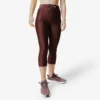 Kalenji Leggings Cortos Running Transpirable Mujer - Run Dry 500 Marrón