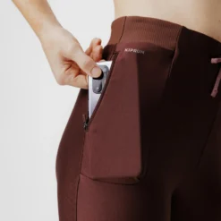 Kalenji Leggings Cortos Running Transpirable Mujer - Run Dry 500 Marrón -Deporte Total Shop leggings cortos running transpirable mujer run dry 500 marron 3